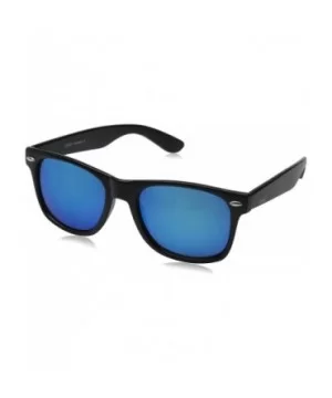 Matte Black Horn Rimmed Sunglasses - Classic - Black / Ice - CW12ECUDK89 $6.37 Oversized