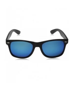 Matte Black Horn Rimmed Sunglasses - Classic - Black / Ice - CW12ECUDK89 $6.37 Oversized