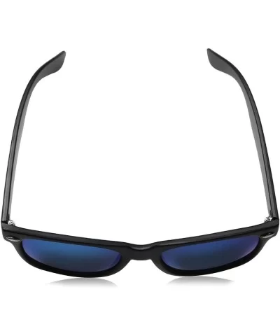 Matte Black Horn Rimmed Sunglasses - Classic - Black / Ice - CW12ECUDK89 $6.37 Oversized