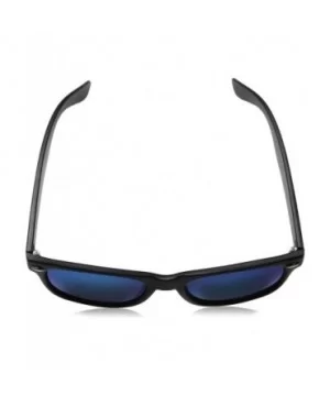 Matte Black Horn Rimmed Sunglasses - Classic - Black / Ice - CW12ECUDK89 $6.37 Oversized