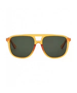 Classic Aviator Sunglasses - 100% UV Protection - Yellow - CL18SZLNAAT $9.06 Square