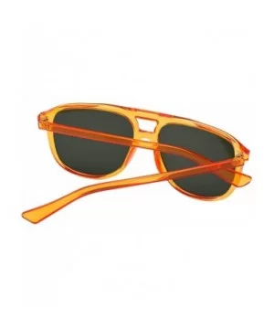 Classic Aviator Sunglasses - 100% UV Protection - Yellow - CL18SZLNAAT $9.06 Square