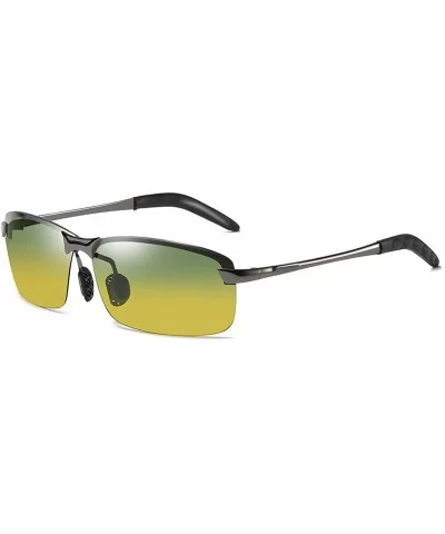 Polarized Sport Sunglasses for Men Ideal for Driving Fishing Cycling and Running UV Protection - J - CB198NZ6X5E $10.29 Square