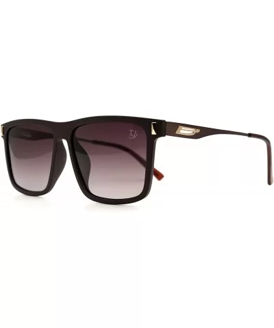 p585 Square Design Polarized- for Womens-Mens 100% UV PROTECTION - Brown-browndegrade - CV192TGWNO7 $22.46 Square