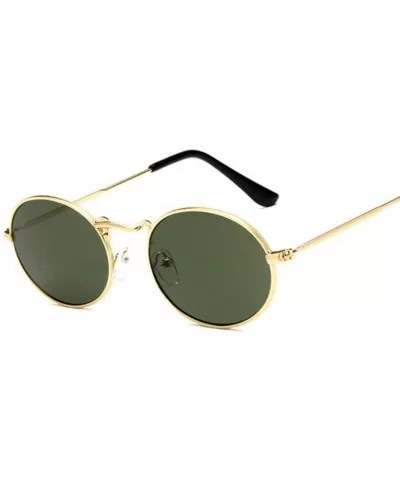 Suitable for Shopping - Party - Shopping Oval Sunglasses Ladies Sunglasses Sunglasses Women UV400 - Green - CZ197XGSNXA $19.8...