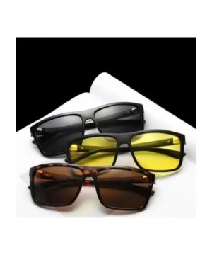 Men Rectangle Sunglasses Fashion Design Square Driving Sun Glasses Mirror Shades Eyewear Oculos De Sol UV400 - CZ199C6Z9TD $2...