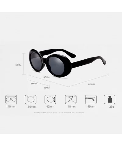 Ultra Thin Small Oval Glasses Ladies Round Sunglasses Blocking Glare Goggles - Black - C218CYTSIK6 $10.32 Oval