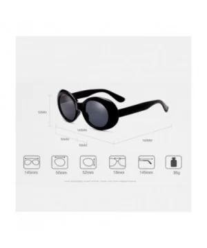 Ultra Thin Small Oval Glasses Ladies Round Sunglasses Blocking Glare Goggles - Black - C218CYTSIK6 $10.32 Oval