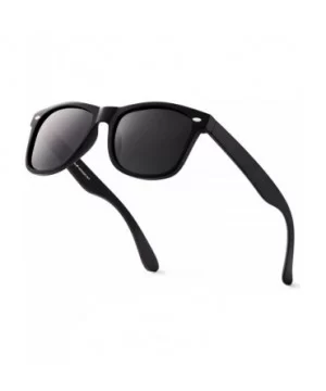 Classic Polarized Sunglasses - Matte Black - Smoke - CS190YGQ4O2 $10.71 Rectangular