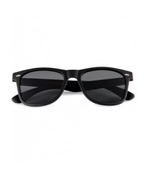 Classic Polarized Sunglasses - Matte Black - Smoke - CS190YGQ4O2 $10.71 Rectangular