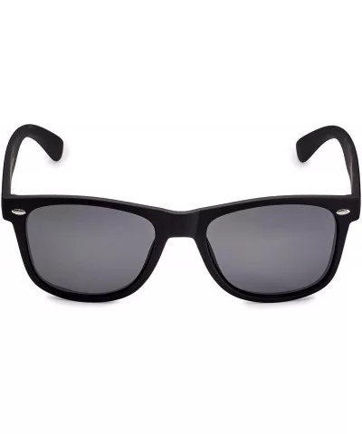 Classic Polarized Sunglasses - Matte Black - Smoke - CS190YGQ4O2 $10.71 Rectangular