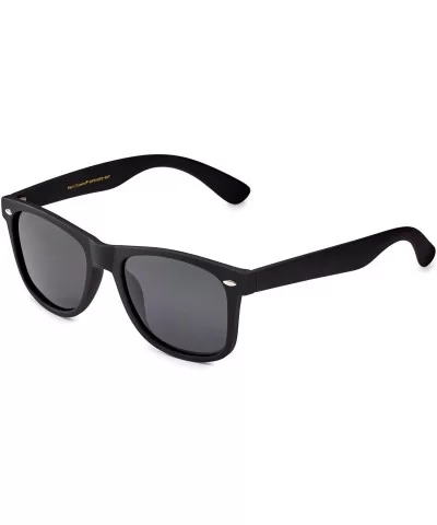 Classic Polarized Sunglasses - Matte Black - Smoke - CS190YGQ4O2 $10.71 Rectangular