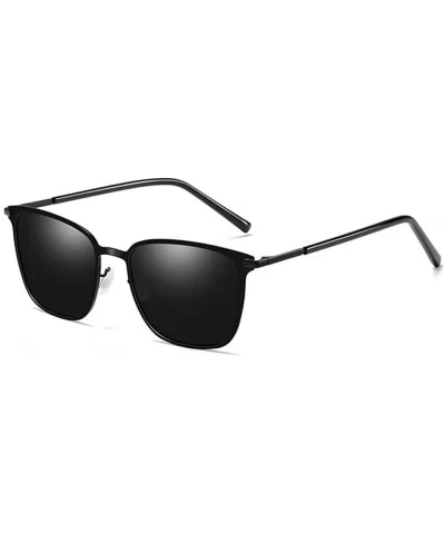 Men's Polarized Driving Sunglasses for Men fashion Men UV400 - Black/Grey - CK18I3M00WX $10.47 Rectangular