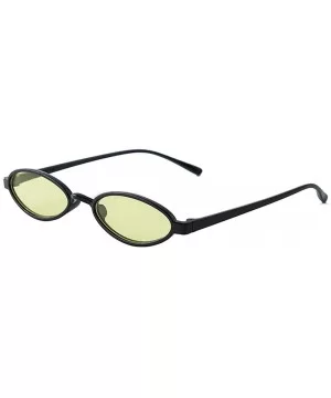 Glasses- Women Fashion Unisex Oval Shades Sunglasses Integrated UV - 9131e - CB18RS60HGE $7.47 Oval