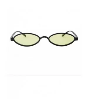 Glasses- Women Fashion Unisex Oval Shades Sunglasses Integrated UV - 9131e - CB18RS60HGE $7.47 Oval