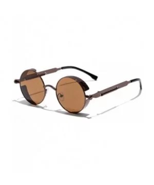 Jacob Steampunk Sunglasses - Brown Brown - CO1926UL98T $35.07 Round