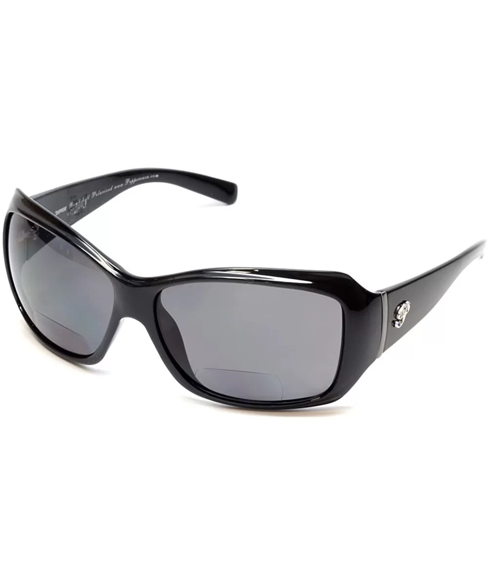 Molly Designer Reading Sunglasses - Shiny Black/Smoke - CZ17YCN5LCA $40.05 Sport