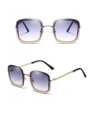 Females Polarized Sunglasses Protection Festival - Gold Grey - CH18TND2DWH $16.13 Oversized