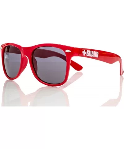 Guard Sunglasses - Red - CM189IQ9NWG $10.53 Wayfarer