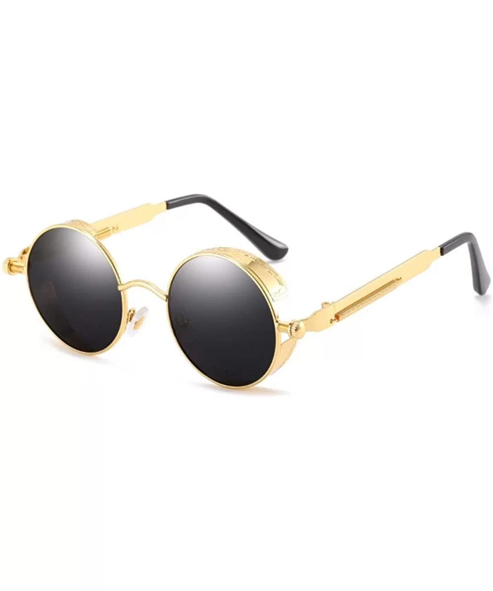 Polarizing Glasses Steam Punk Sunglasses European and American Sunglasses - B - CY18QREZ554 $35.02 Aviator