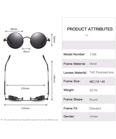 Polarizing Glasses Steam Punk Sunglasses European and American Sunglasses - B - CY18QREZ554 $35.02 Aviator