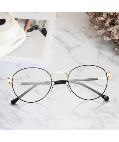 Blocking Glasses Lightweight Computer 2DXuixsh - Gold Black - CQ196ZCR309 $5.41 Square