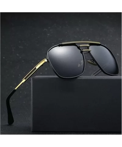 Fashion Polarized Sunglasses Men Square Frame Brand Designer Myopic polarized Sun Glasses - C718T8WGKEQ $12.23 Square