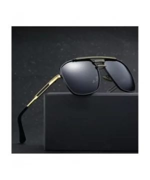 Fashion Polarized Sunglasses Men Square Frame Brand Designer Myopic polarized Sun Glasses - C718T8WGKEQ $12.23 Square