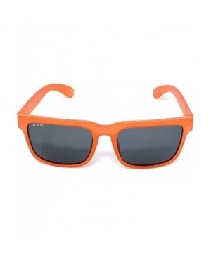 Polarized Sunglasses with UV400 Protection for Men and Women - Colorful Frosted Frame Sunglasses - Orange - C718QS8MOES $11.6...