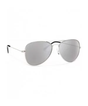 Kennedy Polarized Sunglasses - Silver / Silver Mirror - CU11UUAVTNX $17.39 Rimless