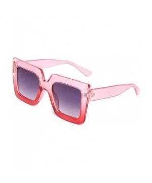 Oversized Sunglasses Transparent Outdoor - White - CG197TY5S7T $26.79 Square