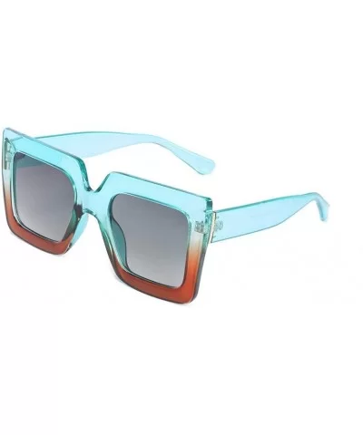 Oversized Sunglasses Transparent Outdoor - White - CG197TY5S7T $26.79 Square