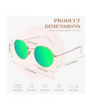 Classic Semi Rimless Half Frame Polarized Sunglasses for Men Women UV400 - 3 Gold Frame / Green Lens - CT18T73CSMU $9.68 Oval