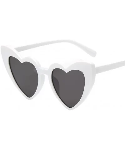 Women 's Fashion Sunglasses-Ladies Heart-Shaped Shades Sun Glasses Eyewear Goggles Plastic Frame - A - C5199TYEY38 $8.47 Square