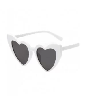 Women 's Fashion Sunglasses-Ladies Heart-Shaped Shades Sun Glasses Eyewear Goggles Plastic Frame - A - C5199TYEY38 $8.47 Square