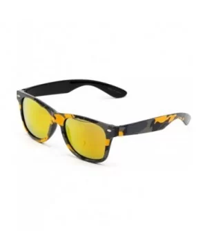 Designer Fashion Sunglasses For Men Women - UV400 Retro Sun Glasses - Camouflage Orange - C118Q6WZQ08 $5.43 Square