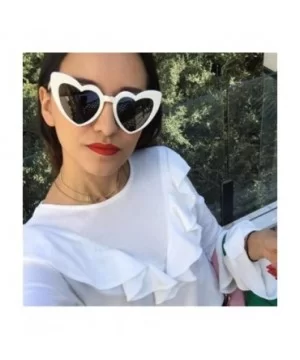 Women 's Fashion Sunglasses-Ladies Heart-Shaped Shades Sun Glasses Eyewear Goggles Plastic Frame - A - C5199TYEY38 $8.47 Square