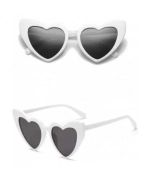 Women 's Fashion Sunglasses-Ladies Heart-Shaped Shades Sun Glasses Eyewear Goggles Plastic Frame - A - C5199TYEY38 $8.47 Square