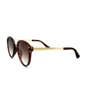 652 Premium Women Man Brand Designer Round Oval Style Mirrored Fashion Aviator Sunglasses652 - Brown - CF18H5MKM73 $12.24 Square