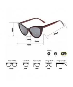 6 Packs Vintage Cat Eye Sunglasses Retro Kurt Cobain Sunglasses - Brown - C218DAGQDSK $9.15 Goggle