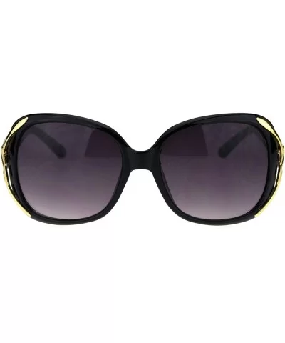 Womens Goddess Ribbon Jewel Hinge Butterfly Sunglasses - Black Smoke - CL18RLWNOHD $6.67 Butterfly