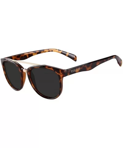 Men's Women Polarized Sunglasses Retro Fashion 80s UV Protection Sun Glasses - Leopard - C018EX9NMAM $20.29 Rectangular