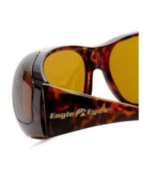 Fit Ons Polarized Sunglasses - Tortoise Frame/Gold Brown Lens - C4113KJORDB $42.74 Rimless