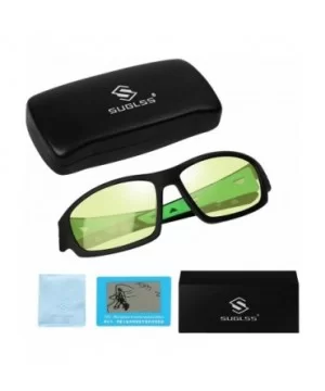 Mens Polarized Photochromic Sports Sunglasses Cycling Sun Glasses Eyewear - Black Green 2 - CW190EKMU52 $18.52 Aviator