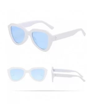 Color Sunglasses Men And Women- Tigivemen Multicolor Pattern Frame Color Glasses Hip Hop Rock Street - White - CC18RLKEUKD $7...