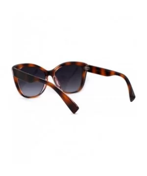 Womens Retro Oversize Cat Eye Designer Fashion Sunglasses - Tortoise Smoke - C4196R4MZH3 $6.23 Oversized