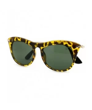 Vintage Retro Women's Unique Curvy Design Fashion Sunglasses - Tortoise - C611MJKOSEZ $6.97 Butterfly