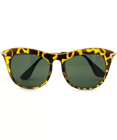 Vintage Retro Women's Unique Curvy Design Fashion Sunglasses - Tortoise - C611MJKOSEZ $6.97 Butterfly