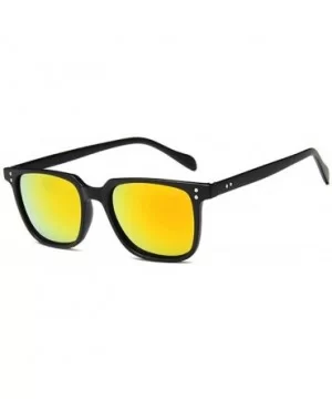 Sunglasses Retro Square Frame Color Coating UV400 Outdoor Sports Summer Sun 1 - 1 - CE18YKUK272 $7.57 Sport