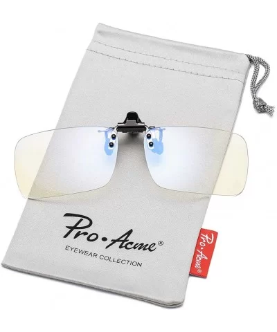 Polarized Clip-on Flip Up Sunglasses Wear Over Prescription Glasses - Anti Blue Light Lens - CR12MYMI1D0 $11.00 Goggle